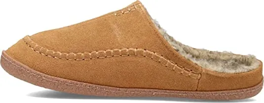 Clarks Stylish Baseball Stiching Cinnamon Plush Sherpa Lined Rounded Toe Suede Clogs