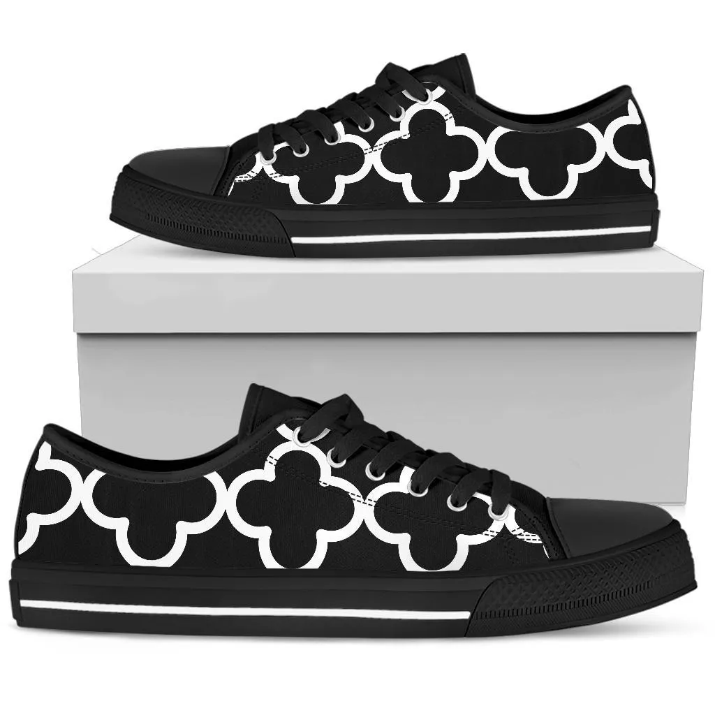 Custom Sneakers-Black and White Series 127